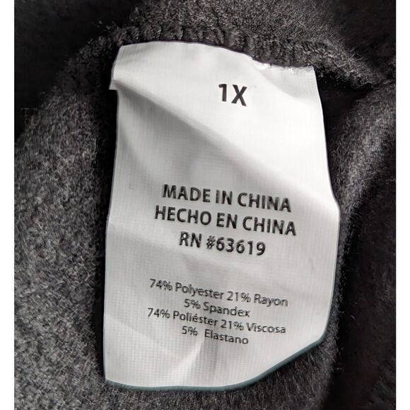 Bebe Sport Black Zip Hoodie with Rib Trim Size 1X NWT - Picture 7 of 9